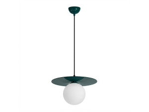 "Vesper" Metal Pendant Light - 40 x 40 cm - Green