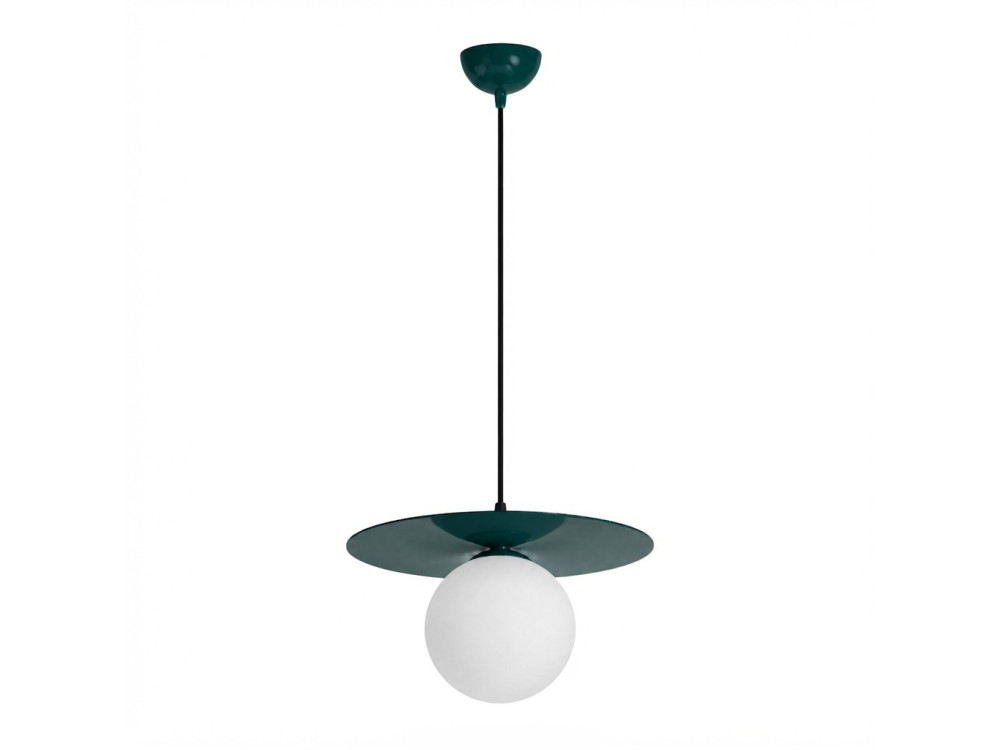 "Vesper" Metal Pendant Light - 40 x 40 cm - Green