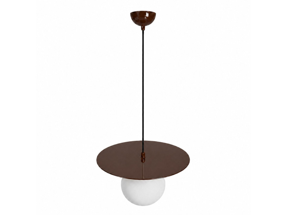 "Vesper" Metal Pendant Light - 40 x 40 cm - Brown