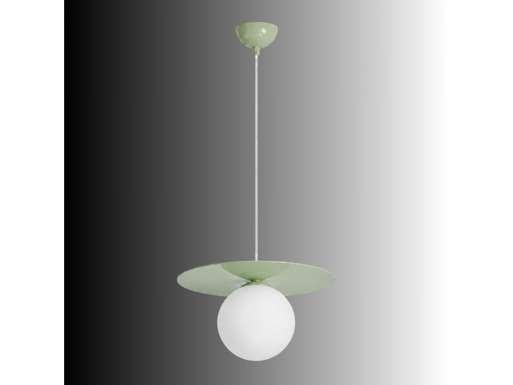 "Vesper" Metal Pendant Light - 40 x 40 cm - Green