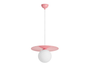 "Vesper" Metal Pendant Light - 40 x 40 cm - Pink