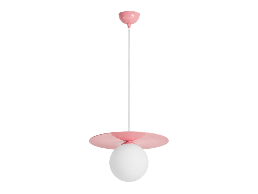 "Vesper" Metal Pendant Light - 40 x 40 cm - Pink