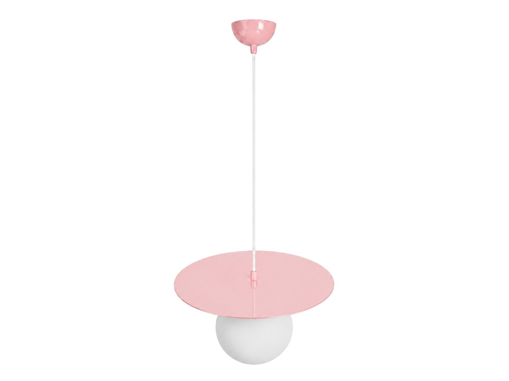 "Vesper" Metal Pendant Light - 40 x 40 cm - Pink