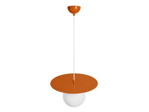 "Vesper" Metal Pendant Light - 40 x 40 cm - Orange