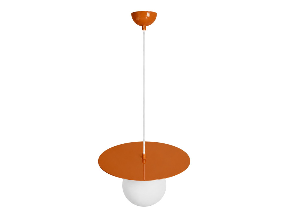 "Vesper" Metal Pendant Light - 40 x 40 cm - Orange
