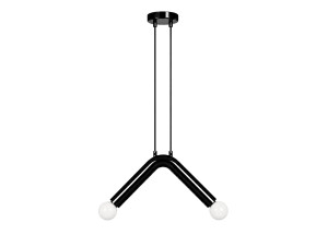"Balance" Metal Pendant Light - 33 x 15 cm - Black
