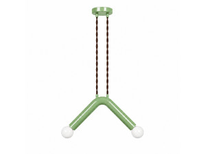 "Balance" Metal Pendant Light - 33 x 15 cm - Green