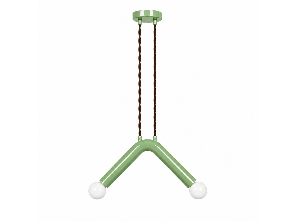 "Balance" Metal Pendant Light - 33 x 15 cm - Green