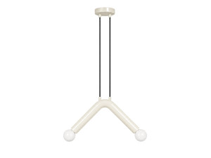 "Balance" Metal Pendant Light - 33 x 15 cm - White