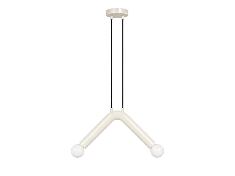 "Balance" Metal Pendant Light - 33 x 15 cm - White