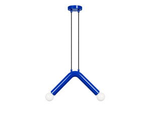 "Balance" Metal Pendant Light - 33 x 15 cm - Blue