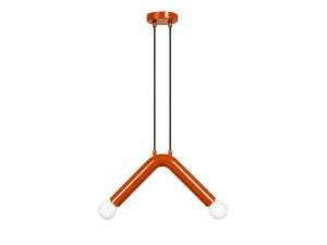 "Balance" Metal Pendant Light - 33 x 15 cm - Orange