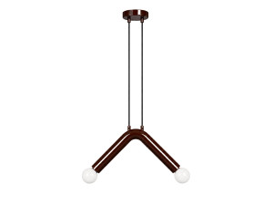 "Balance" Metal Pendant Light - 33 x 15 cm - Brown