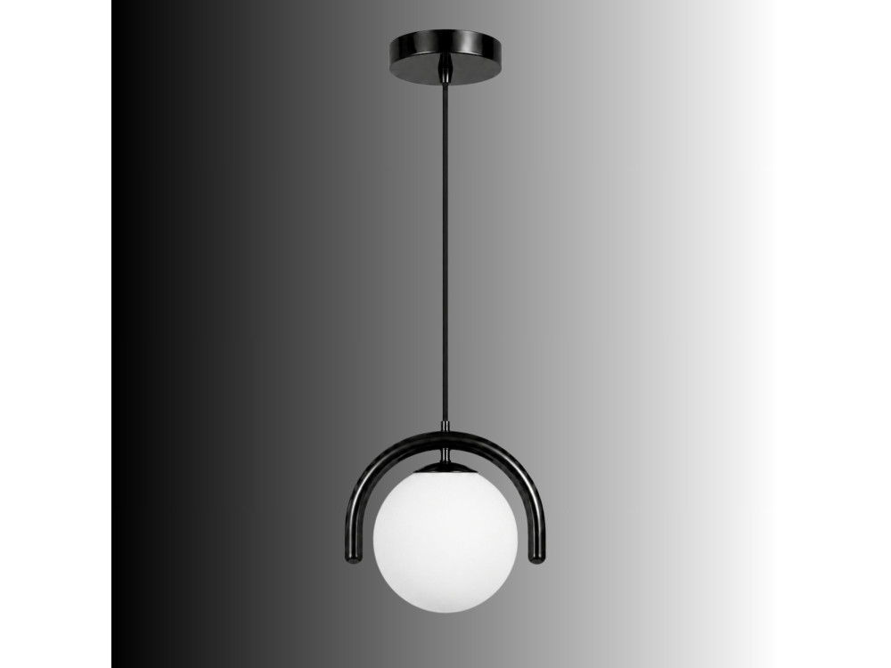 "GEDIK-20441" Metal Pendant Light - 20 x 20 cm - Black