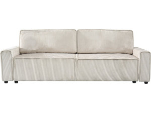 Montaigne corduroy convertible sofa - 3 seats - Beige