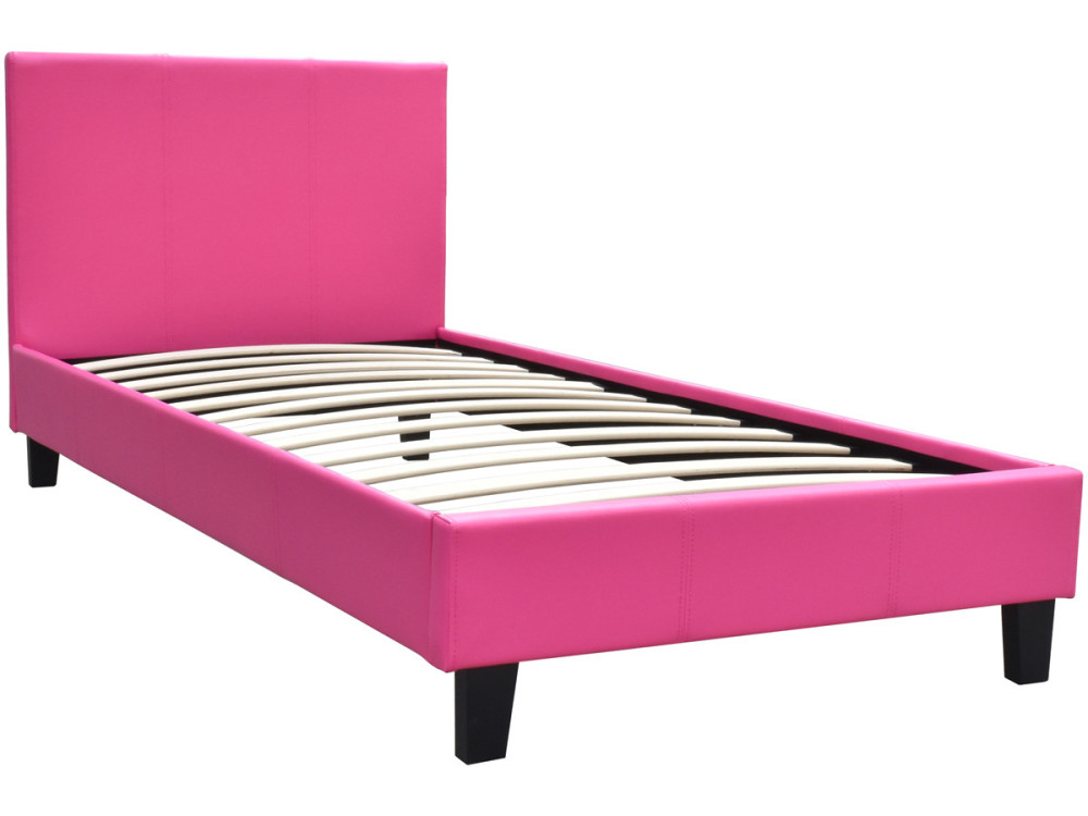 Bed "Lina" 90 x 190 cm - Pink