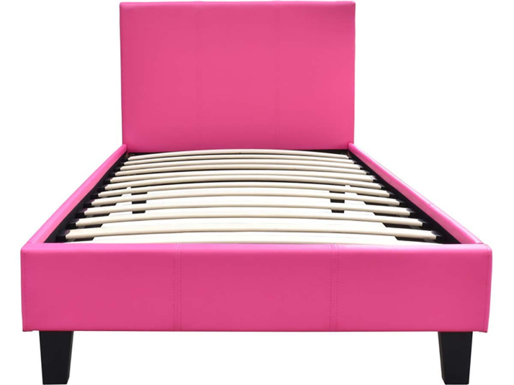 Bed "Lina" 90 x 190 cm - Pink