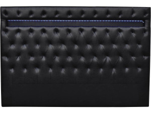 Headboard with LED  "Deco"  - 180 x 200 cm - Balck
