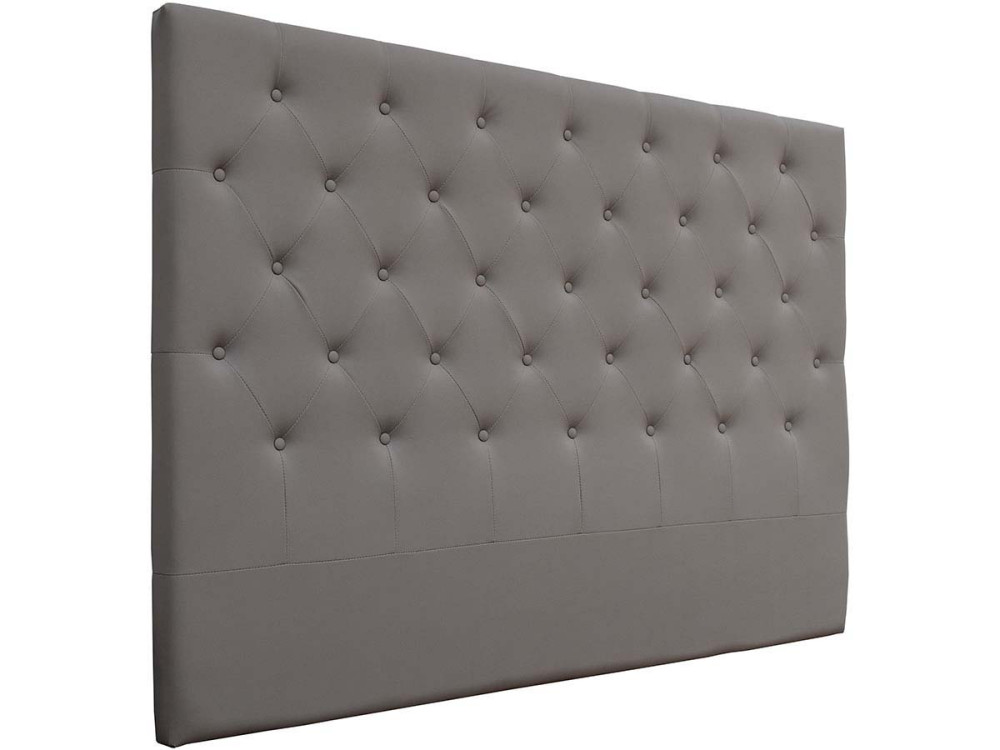 Padded headboard  160cm "Deco" made of PVC - Light grey