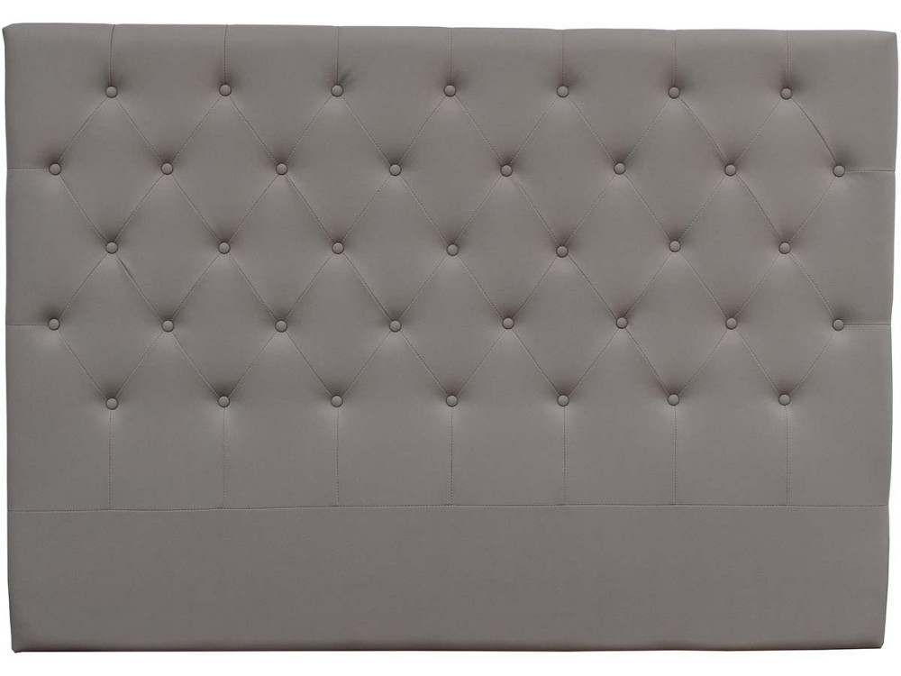 Padded headboard  160cm "Deco" made of PVC - Light grey