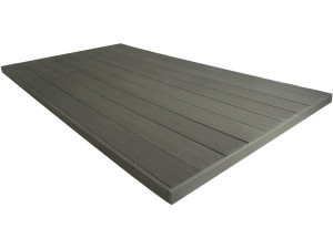 Pack 5m² - Solid composite decking boards - Dark grey