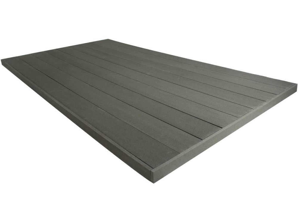 Pack 5m² - Solid composite decking boards - Dark grey