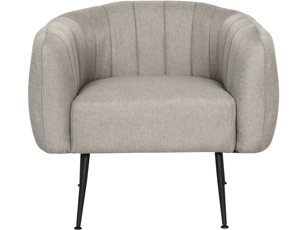 "Diana" fabric armchair - Light grey