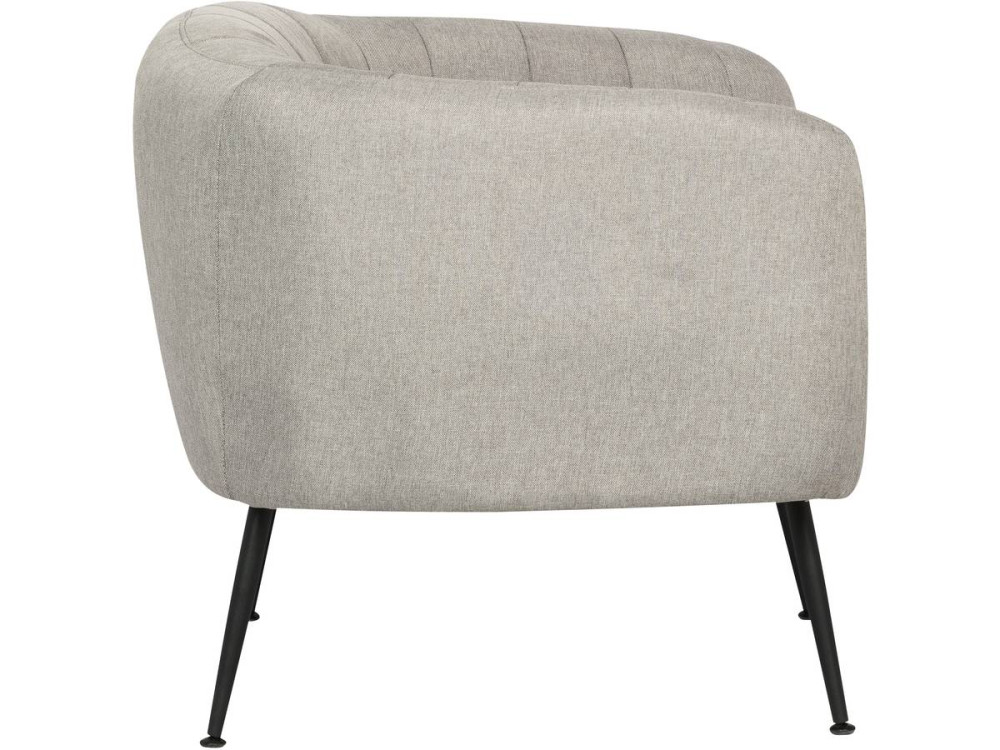 "Diana" fabric armchair - Light grey