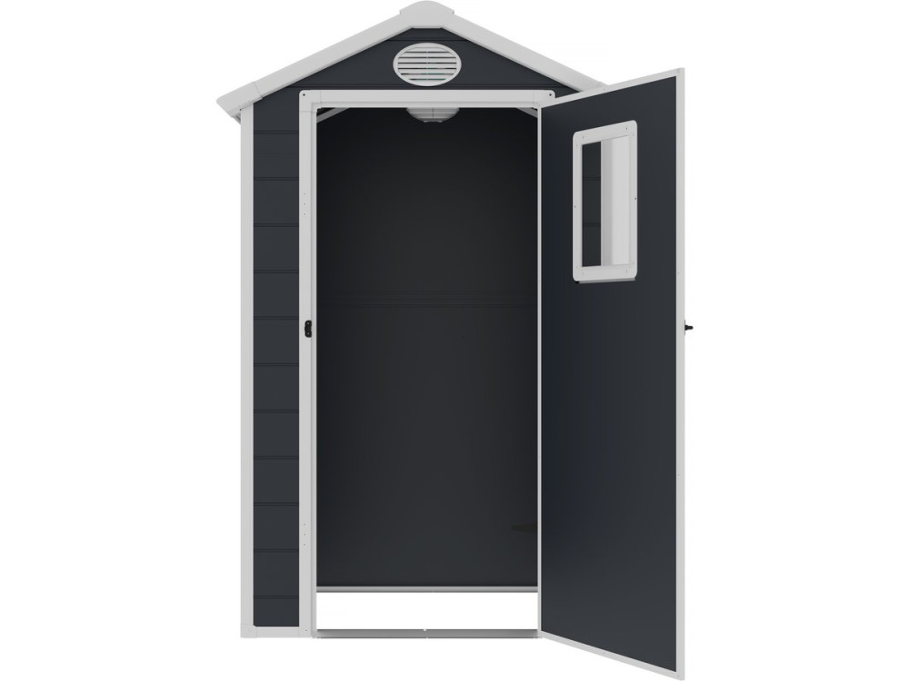Texas resin garden shed - anchoring kit included - 1.34 m² - Anthracite