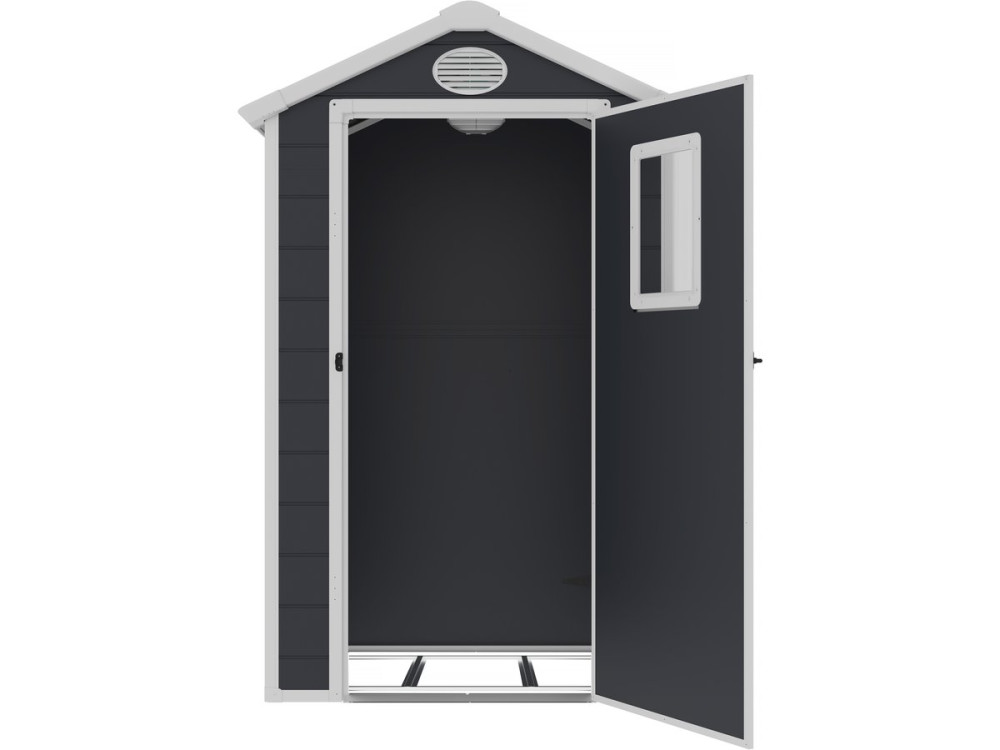 Texas resin garden shed - anchoring kit included - 1.34 m² - Anthracite