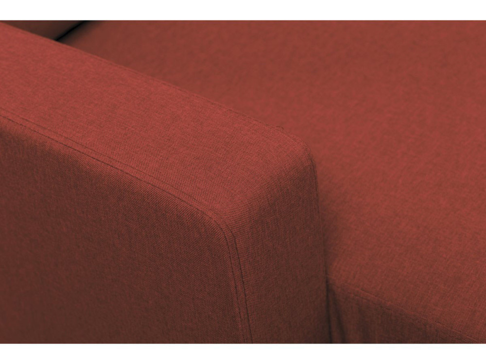 Reversible corner sofa "Gabby"  in fabric - 3-seater sofa - Red