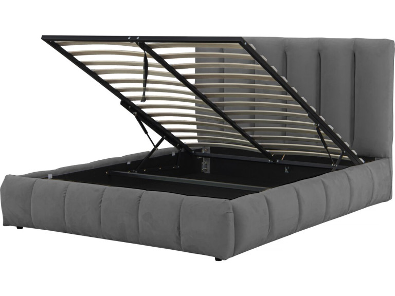 Annie bed with storage 140 x 190 cm - Grey