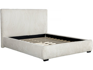 Montana corduroy double bed - 140 x 190 cm - Beige