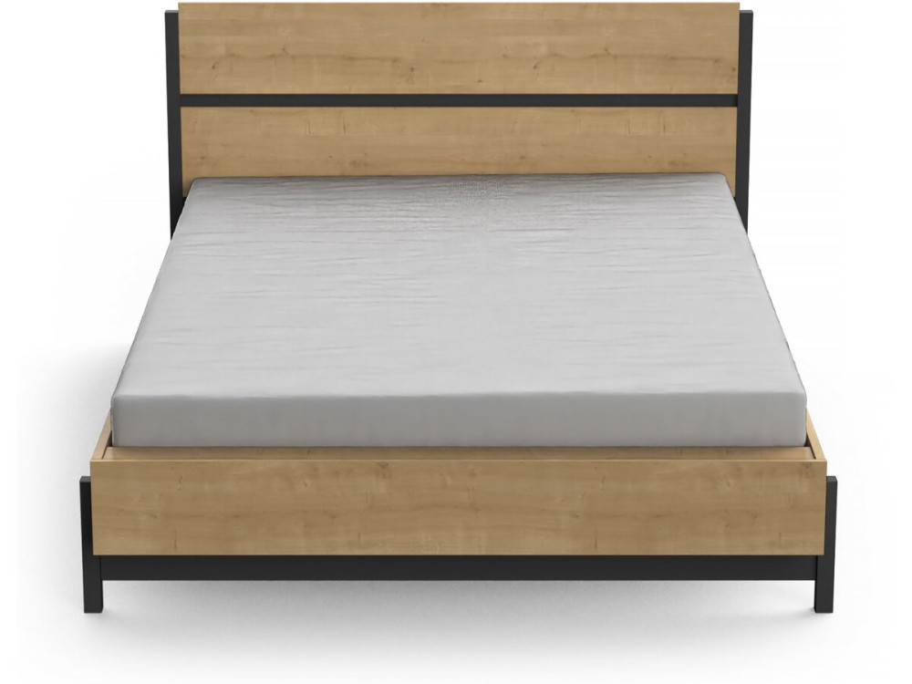 "Craft" Pull-Out Double Bed - Wood - 140 x 190/200 cm - Brown