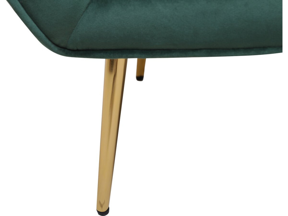 Velvet armchair "Austin" - 79 x 71 x 79.5 cm - Green