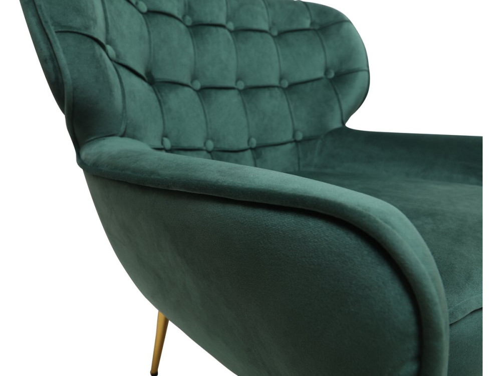 Velvet armchair "Austin" - 79 x 71 x 79.5 cm - Green