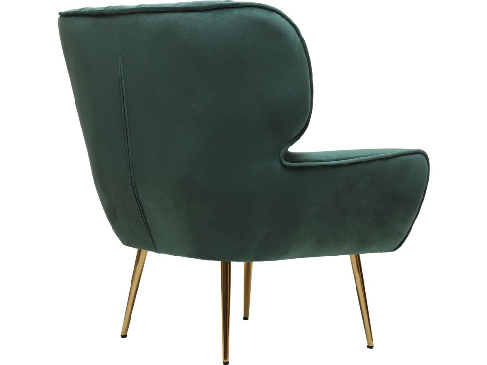 Velvet armchair "Austin" - 79 x 71 x 79.5 cm - Green