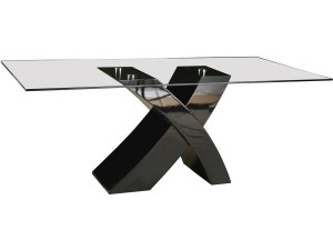 "Mona" dining table - 200 x 90 x 74 cm - Black