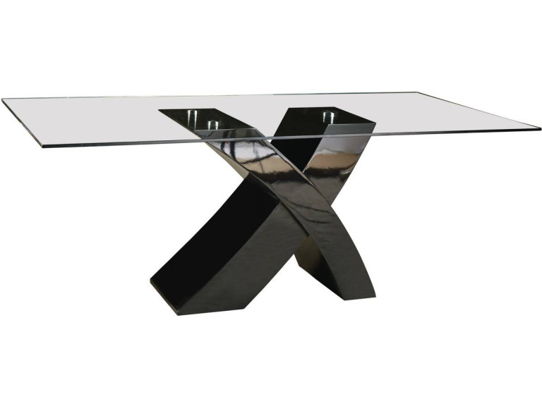 "Mona" dining table - 200 x 90 x 74 cm - Black