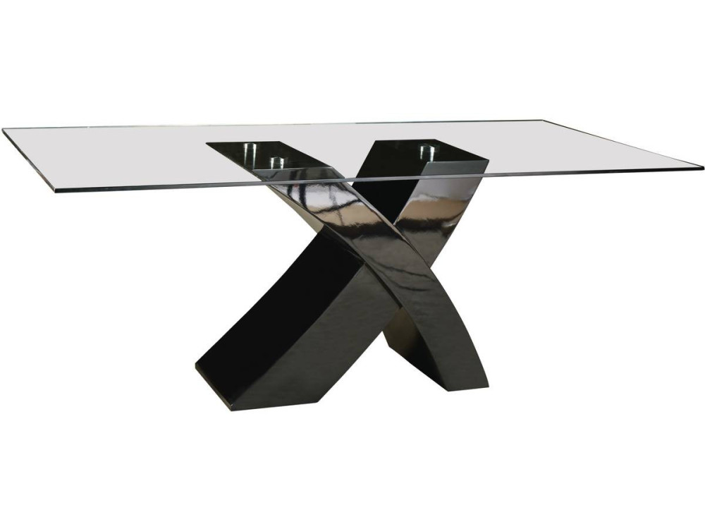 "Mona" dining table - 200 x 90 x 74 cm - Black
