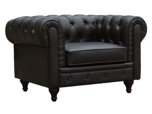 Armchair Chesterfield "Aliza" - Brown