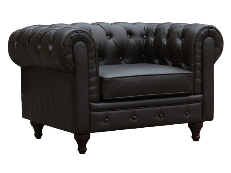 Armchair Chesterfield "Aliza" - Brown