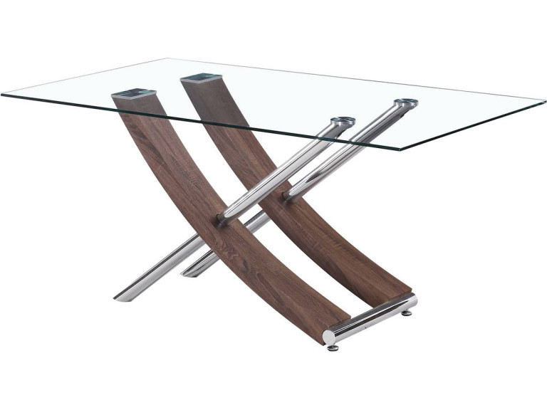 "Diva" dining table - 160 x 90 x 76 cm - Lacquered oak