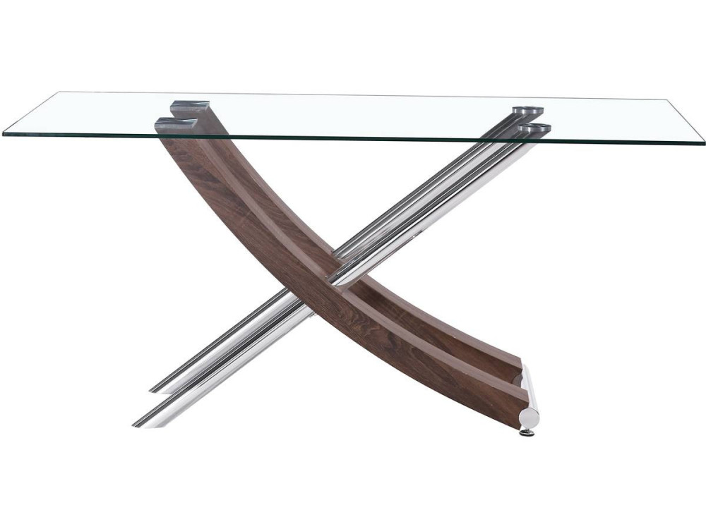 "Diva" dining table - 160 x 90 x 76 cm - Lacquered oak