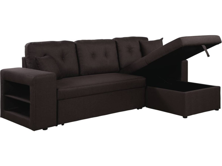 Convertible corner sofa  "Axel" - Brown
