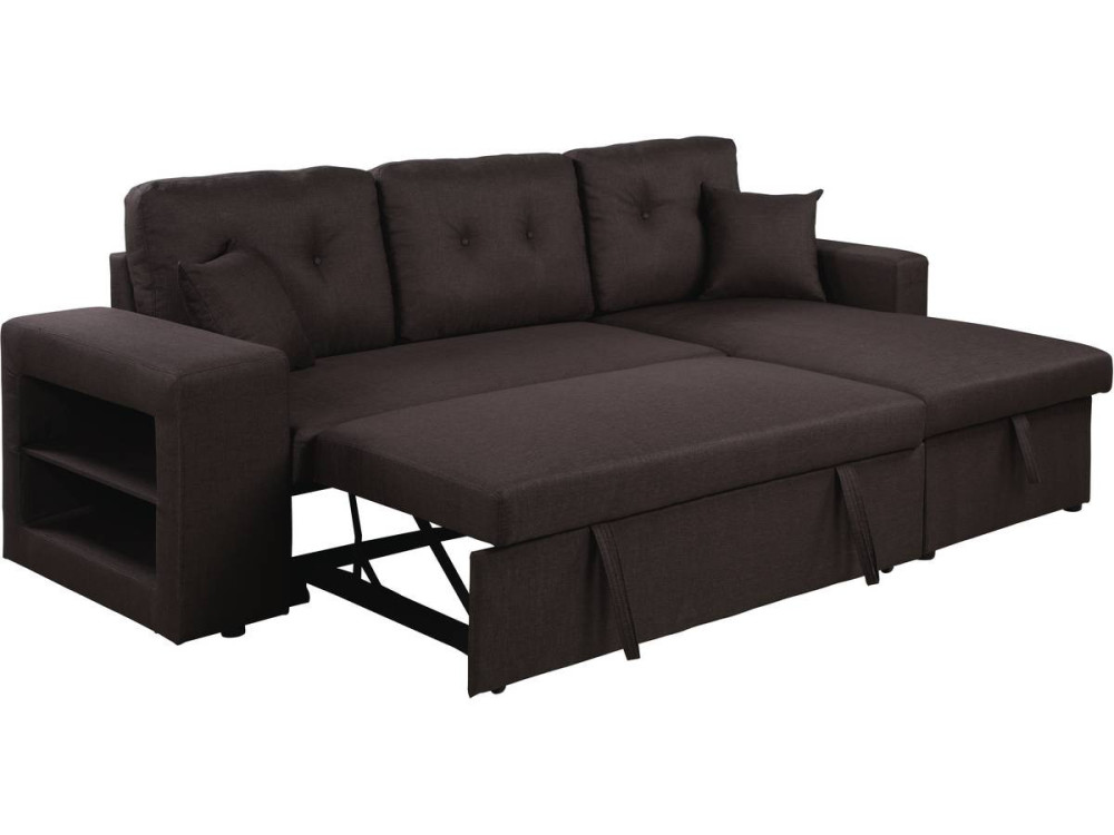Convertible corner sofa  "Axel" - Brown
