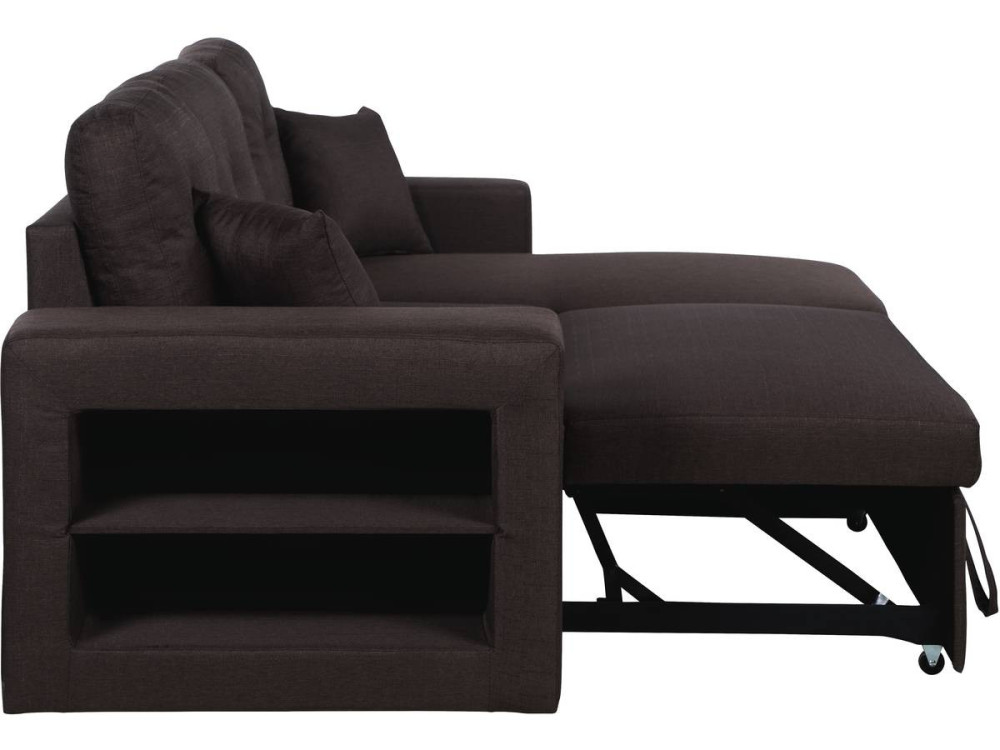 Convertible corner sofa  "Axel" - Brown