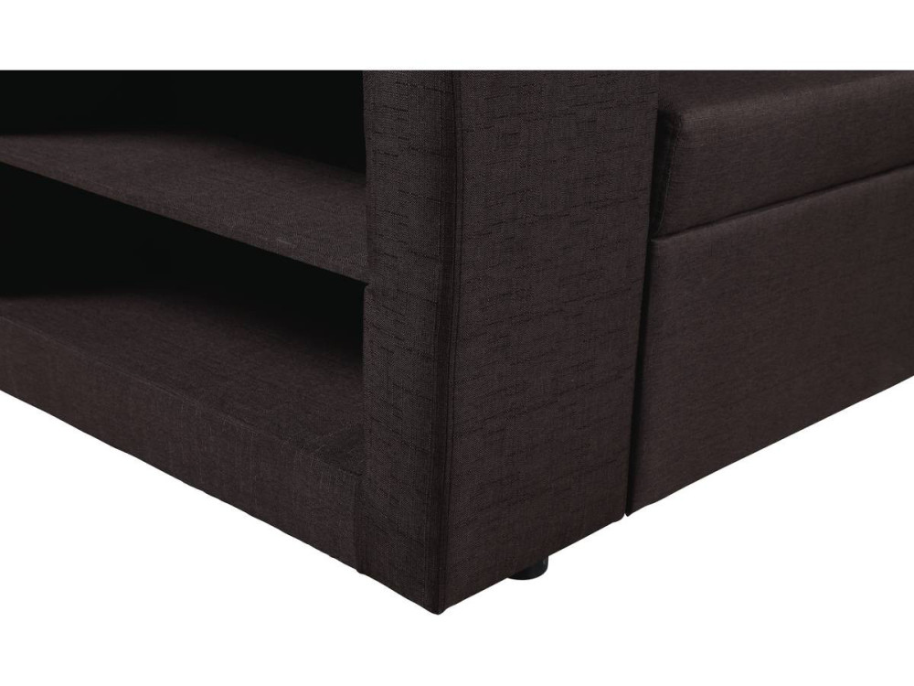 Convertible corner sofa  "Axel" - Brown