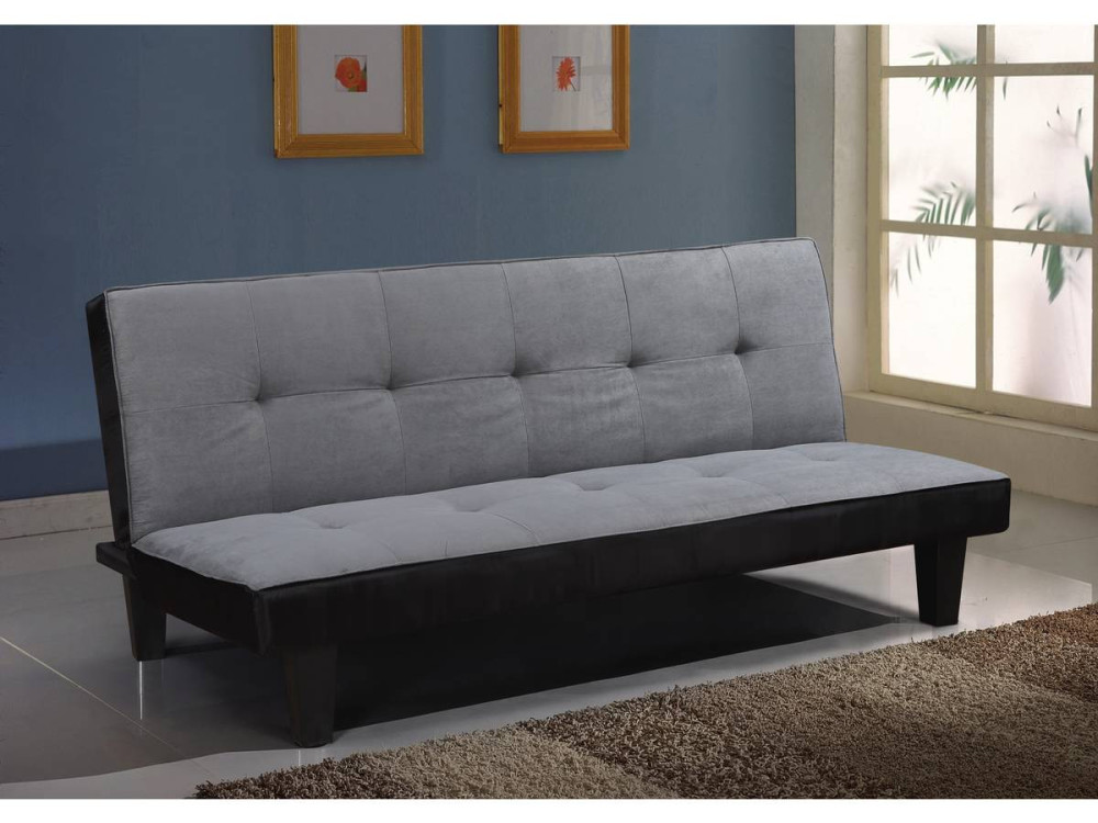 SOFA CLIC-CLAC JOHN - 3 SEATS - GREY