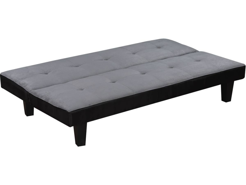 SOFA CLIC-CLAC JOHN - 3 SEATS - GREY